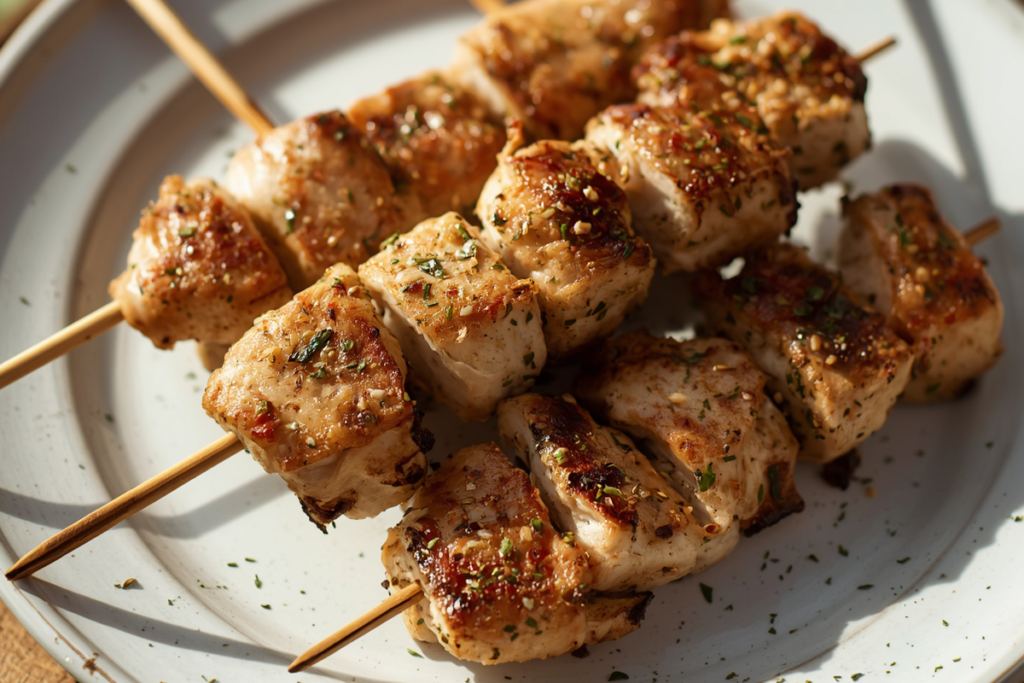 hähnchen souvlaki spieße
